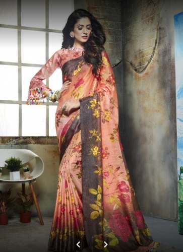 New collection plain saree for women by Chiranth the saree shopee and signs