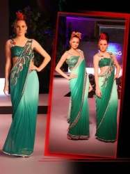 Embroidered Sarees With Fancy Blouse