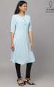 sky-blue-plain-straight-rayon-kurti