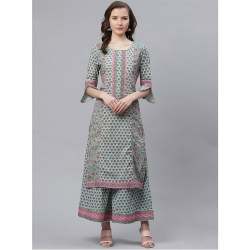 Divena Jaipuri Cotton Kurti Palazo Set 
