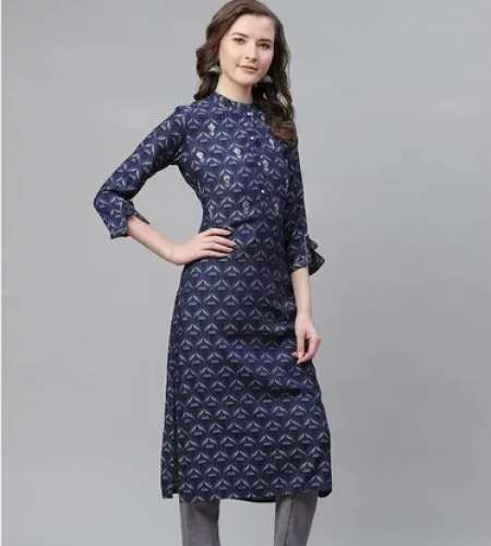 Ladies Straight Rayon Kurti by Dudani Retail Pvt Ltd 