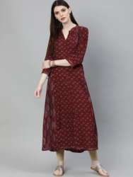 Maroon Rayon Kurti in Jaipur
