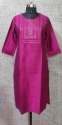 chanderi-pink-straight-kurtis