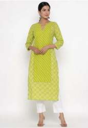 Fancy Leheriya Bandhej MiX Cotton Kurtis 