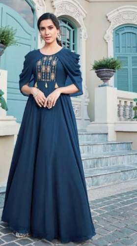 New Collection Blue Long Kurti For Women by Libaas Designing Hub