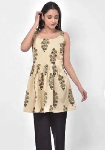Fancy Arrival Sleeveless Short Kurti For Ladies by Piharwa