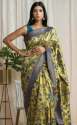 New Collection Yellow Silk Printed Saree For Women