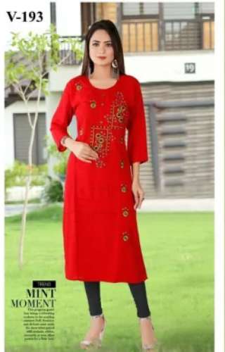 VB Sons Embroidered Long Kurti by V B Sons