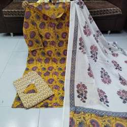 Jaipuri Style Kurti Pant Dupatta Set 