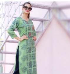 ladies cotton kurtis with palazzo 