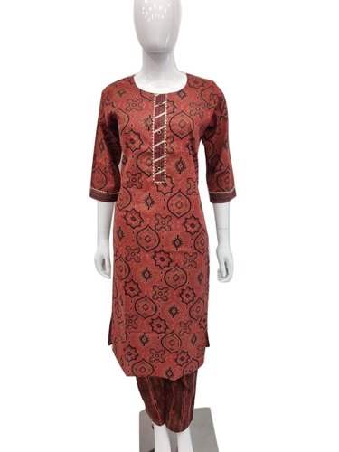 Ethnic Cotton Kurti Pant Set  by Nishal Creation