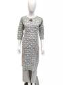 grey-color-cotton-kurti-pant-set