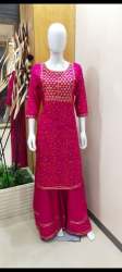 Functional Wear Kurti Palazzo Set 