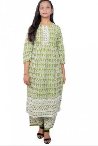 Rayon Pista Green Embroidered Kurtis  by Kashish Fashion Hub