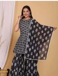 Festival wear Black Sharara Suit 
