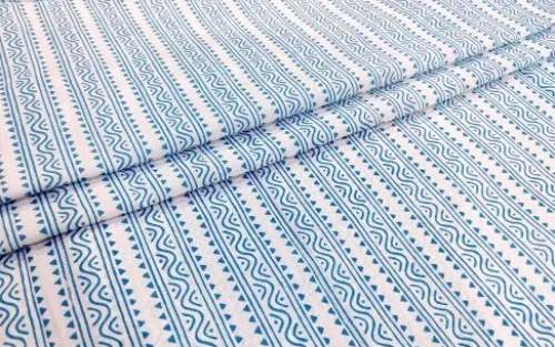 New Jaipuri Cotton Printed Hand Block Fabric by SS Sanganeri Prints