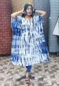 Tie and Die Blue n White Kaftan 