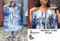 Tie and Die Blue n White Kaftan  thumb 1