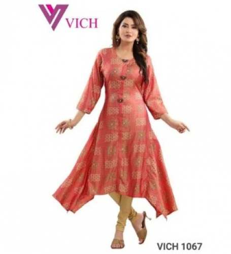 Stunning Tail cut Kurti by VICH 1067 by Vich Pvt Ltd