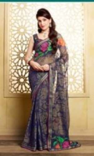 Ladies fancy designer saree at wholesale by Kushal Saree
