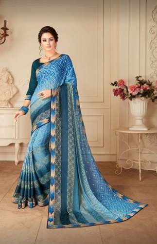 Ladies Printed saree at wholesale by Kushal Saree