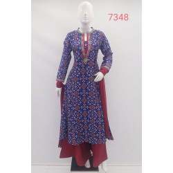 Fancy Printed Palazo Suit 7348