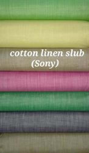 Cotton Linen Slub Shirting Fabric