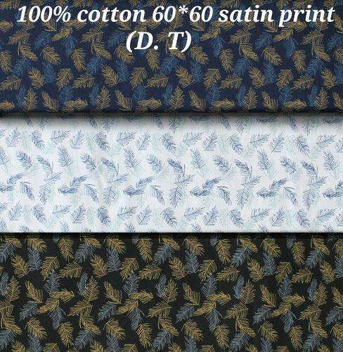 Cotton Satin Print (D T ) by Kamlesh Textiles