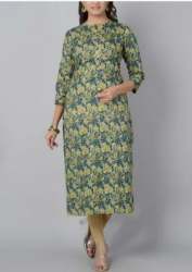 Green Printed Kurti By Daily Drama 