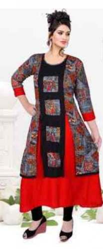 Block printed kurti at wholesale by Mitali Kurti Collection