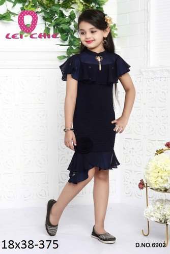 Party Wear One Piece Midi Dress for Kids Girl by Lei Chie Clothing Company