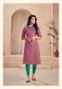 Antra 100% Cotton Slub With Embroidery Kurti thumb 4