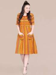Comfort Western Cotton Dress-Dhingli