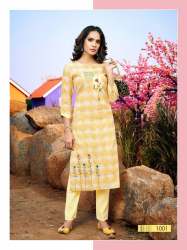 Glory Vol-2 Cotton Slun Silk Kurti Set 