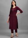 SU 201 KP Ruby Cotton Kurti With Pant Set thumb 5