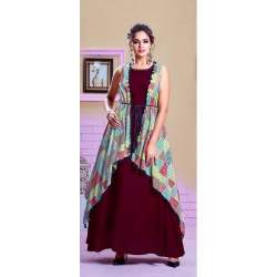 Designer Long Kurti With Shrug