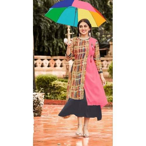 Ladies Party Wear Georgette Kurti by Charu Faishon Collections