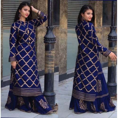 Latest Rayon Kurti Palazzo Set