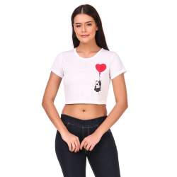 Ladies Round Neck Crop Top
