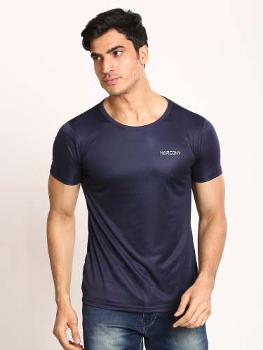 Harcony Polyester Round Neck  T-Shirt for Men by SRI MURUGAPPA CLOTHINGS