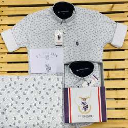 U S Polo Cotton Printed Shirt