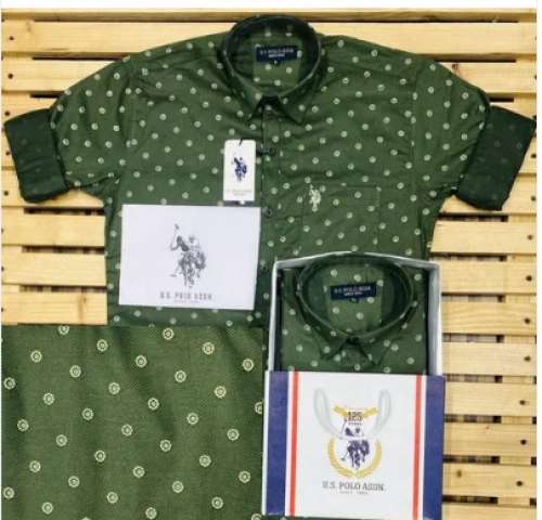 US Polo Men Printed Shirt