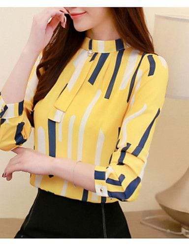 WOMAN SHIRT FOR YELLOW GREY