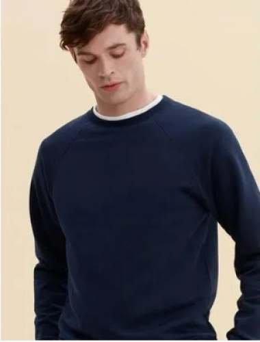 Plain Full Sleeve Men Round Neck T shirt 