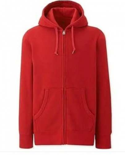 Red Winter Hoodie Jacket for Men by Feel It Fashion