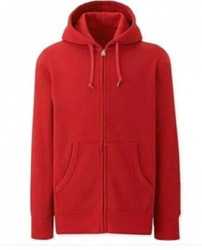 Red Winter Hoodie Jacket for Men