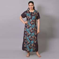 Echinacea Flower Design Nighty -(Dark Brown)