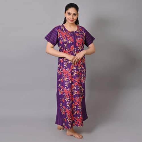 Echinacea Flower Design Nighty - (Purple)