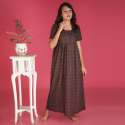 Paan Design Nighty - (Brown)