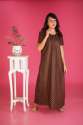 Rudraksha Design Nighty- (Brown)